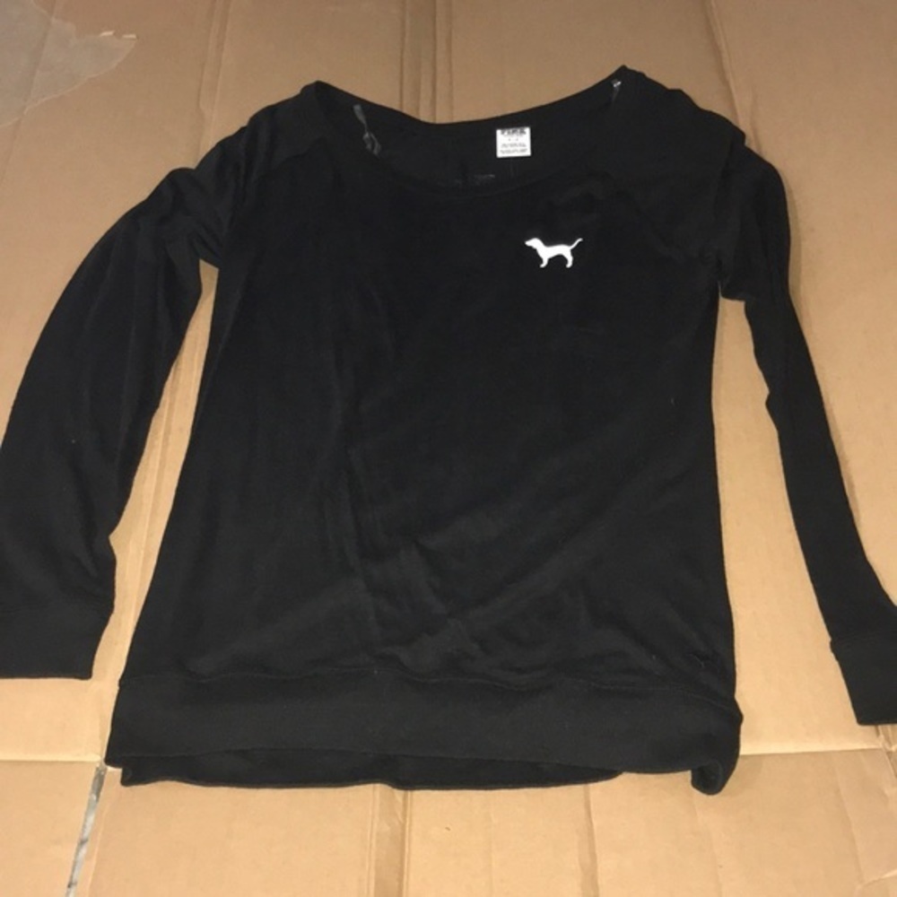 ๐ VS Pink Black Long Sleeve Logo On Back S - Picture 6 of 9